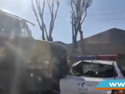 جزئیات تصادف شدید کامیون با خودرو پلیس