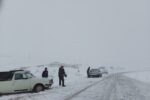 بارش شدید برف و راه بندان در روستاهای اردبیل + آخرین وضعیت راه ها