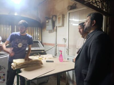 بازدید مدیر اداره صمت اردبیل از نانواها